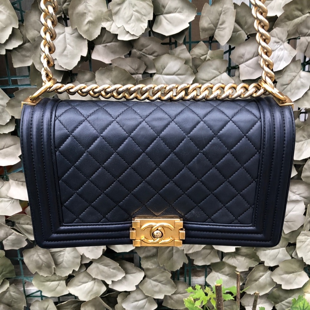 💎✨ celebrity ✨💎 Chanel boy bag quilted 25 crossbody - Picture 3 of 16